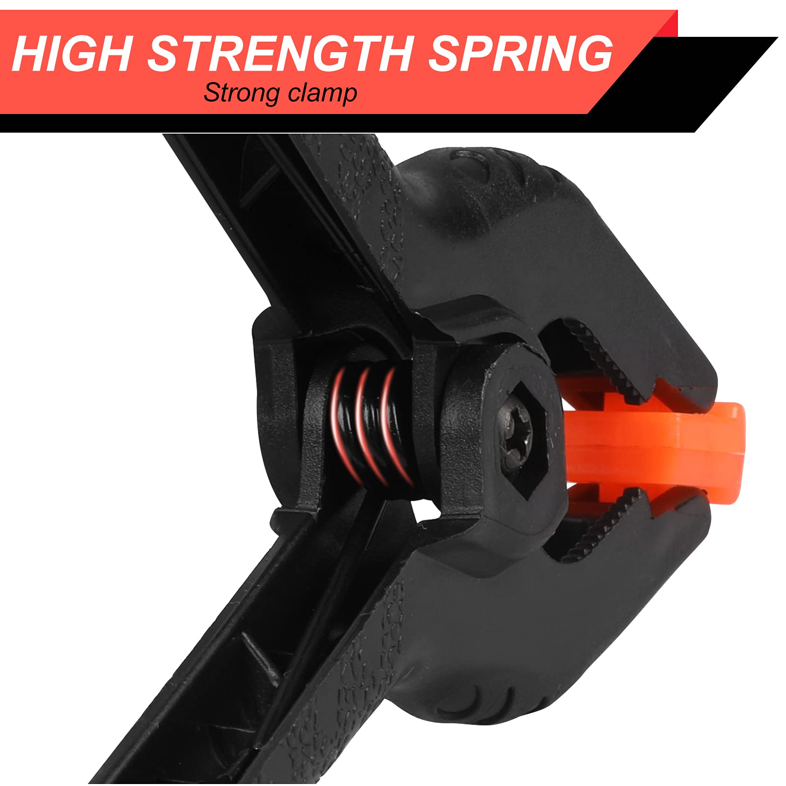 Romeda spring clamp photography-stand secures backdrops in studio.