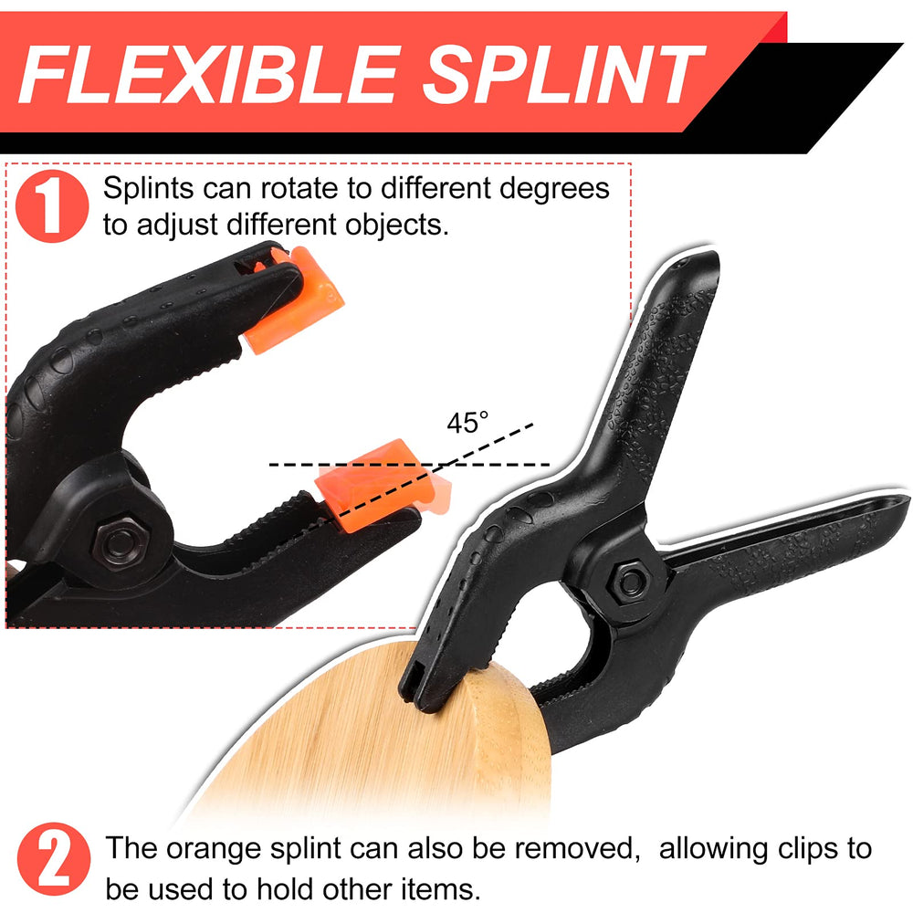 Romeda spring clamp woodworking tool holds materials firmly.