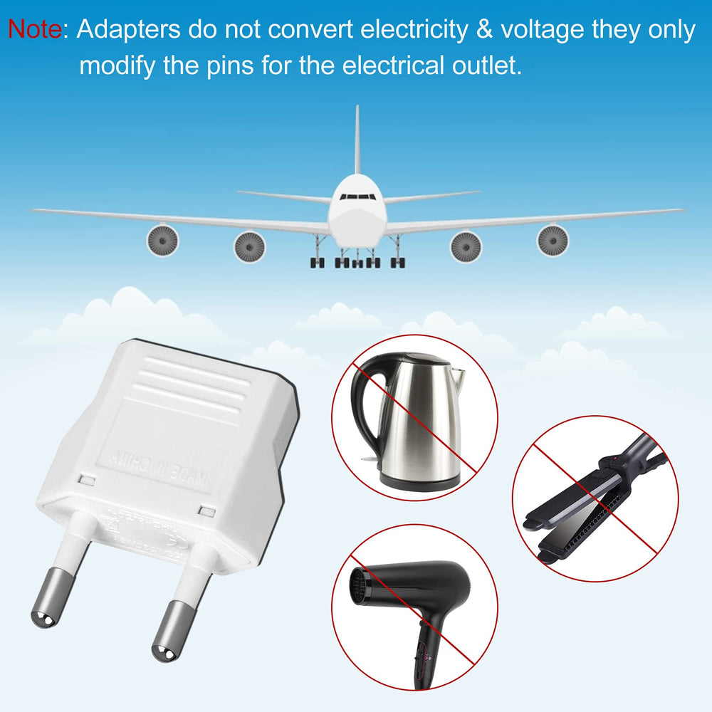 Romeda travel adapter powers smartphones and laptops.
