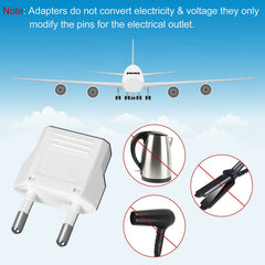 Romeda travel adapter powers smartphones and laptops.