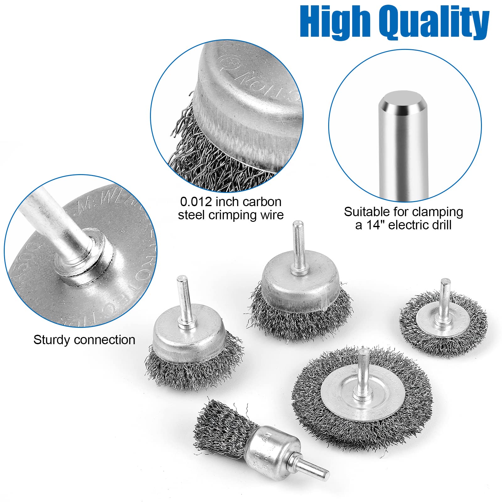 Romeda wire cup brush 2in 50mm cleans rust from corners