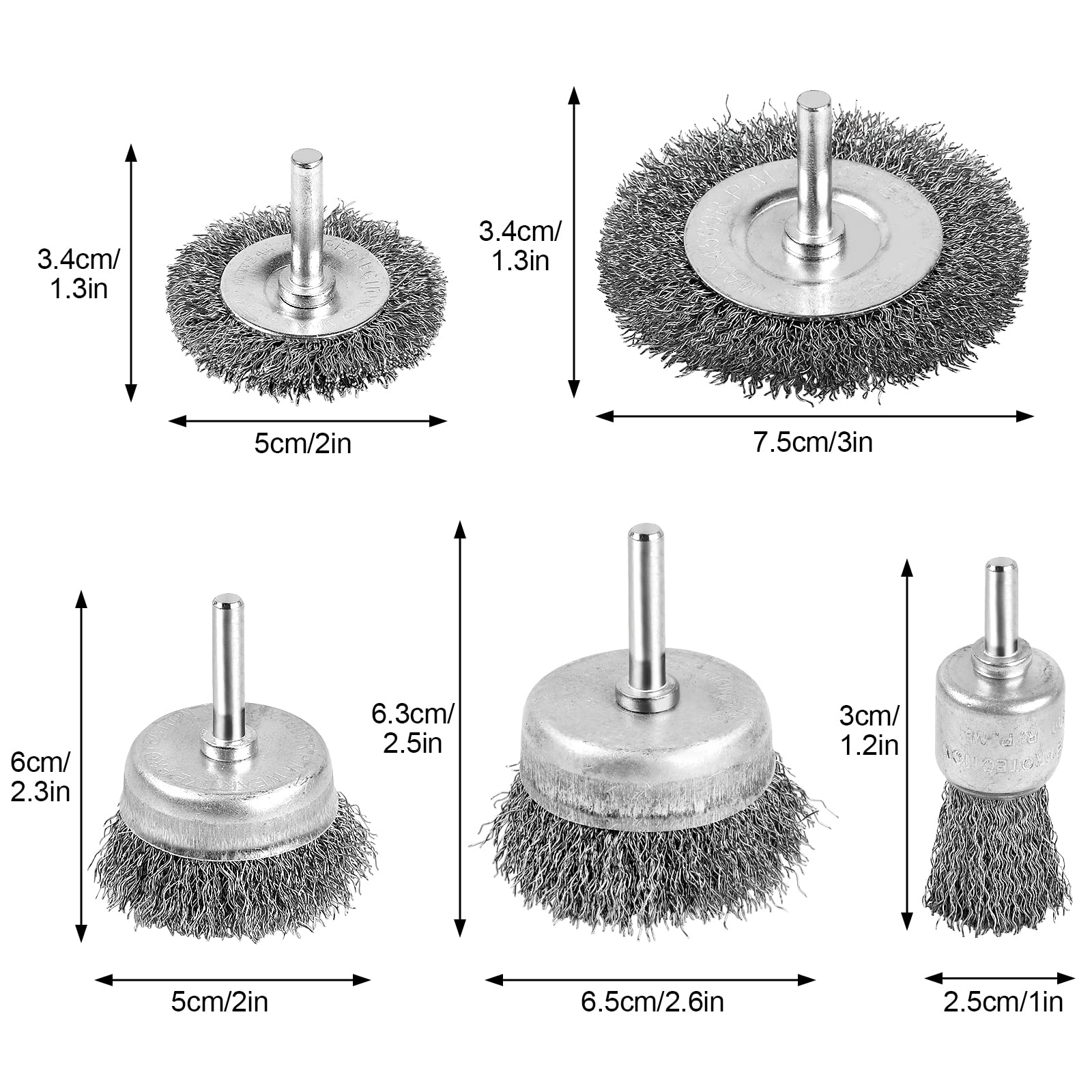Romeda wire wheel brush 2in 50mm for paint stripping on steel