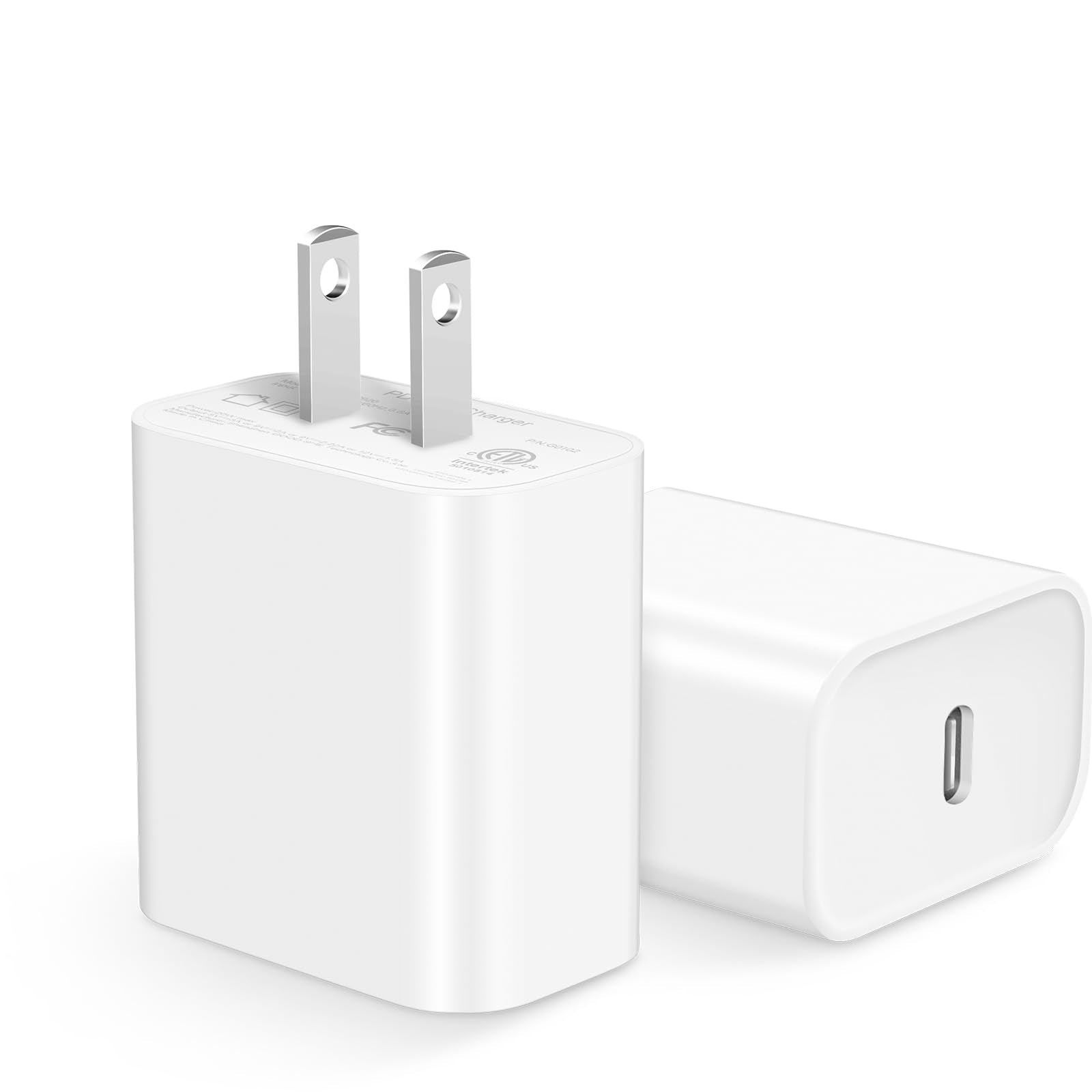 ROMITAZ 20W USB-C charger block front view for travel-ready charging