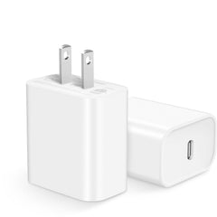ROMITAZ 20W USB-C charger block front view for travel-ready charging