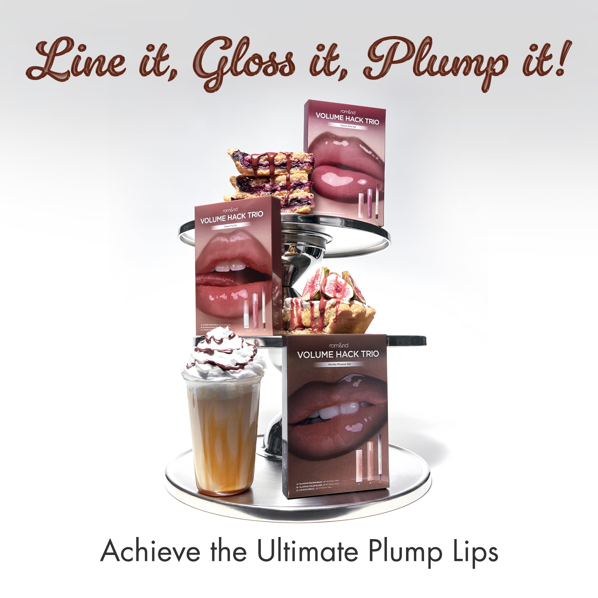 rom&nd Fig Spread shade swatch on lips for a universally flattering look.