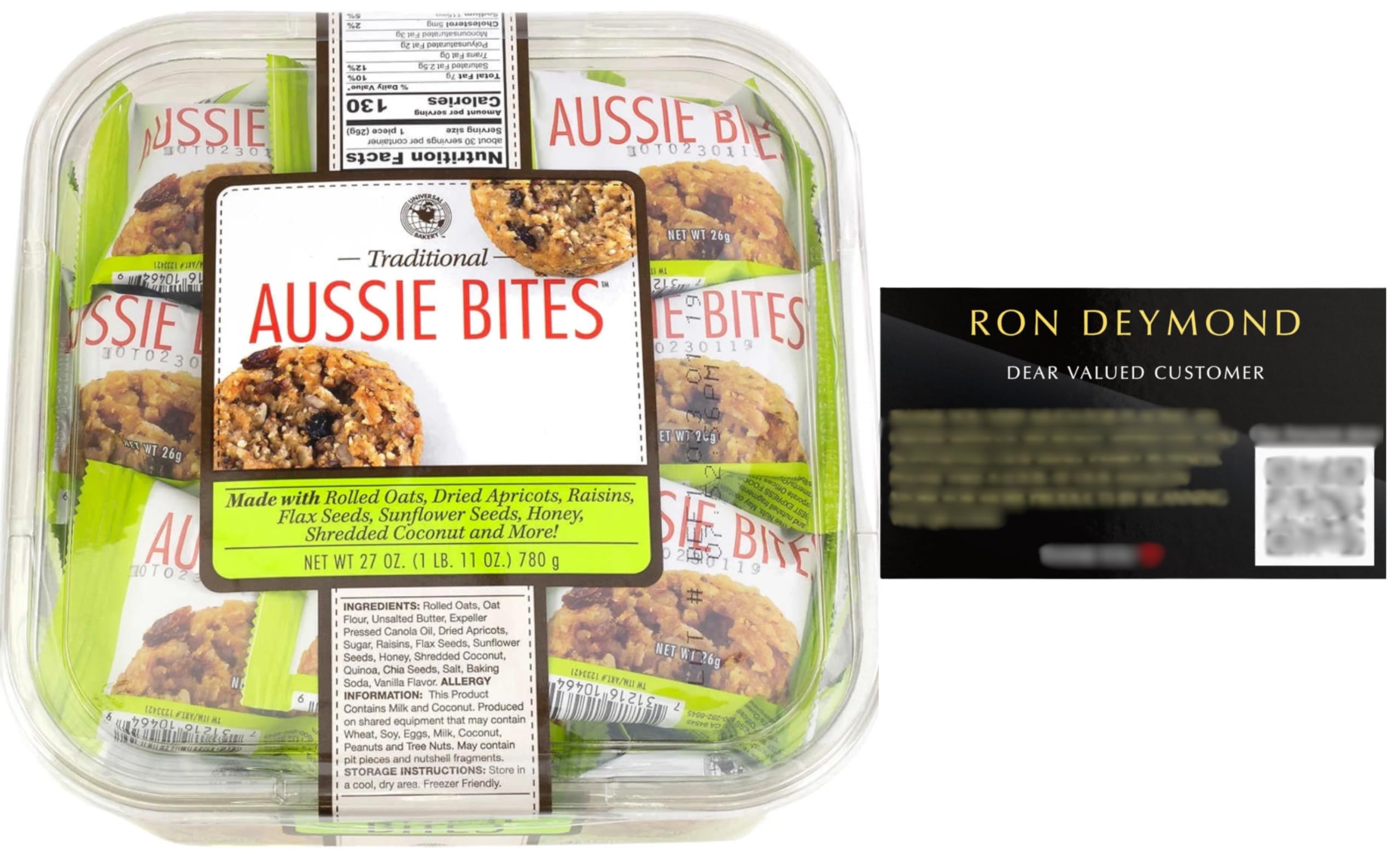 RON DEYMOND Aussie Bites box ready for everyday snacking