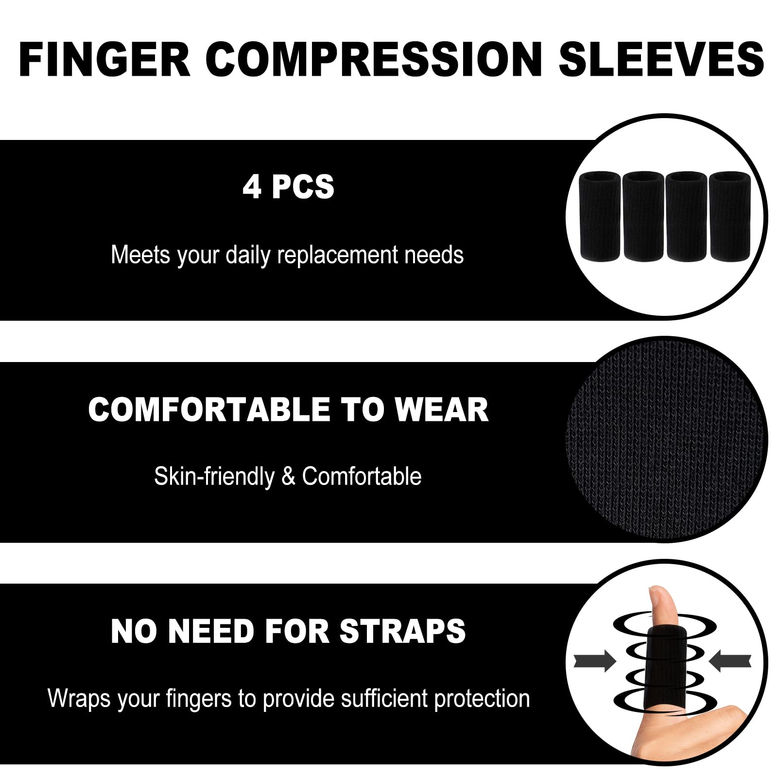 RonJea day-night wear finger brace supports alignment during activities.