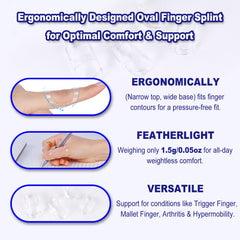 RonJea six sizes trigger finger splints offer a customizable fit for different joints.