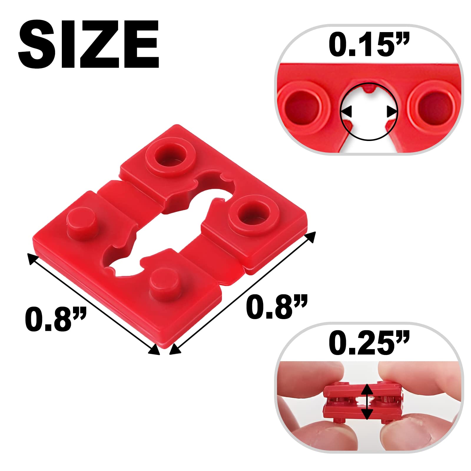 RonJea stackable spacers enable precise thickness to secure outlets.