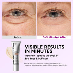 Close-up of the lightweight formula for smooth, non-pilling under-eye application by RONKIE.