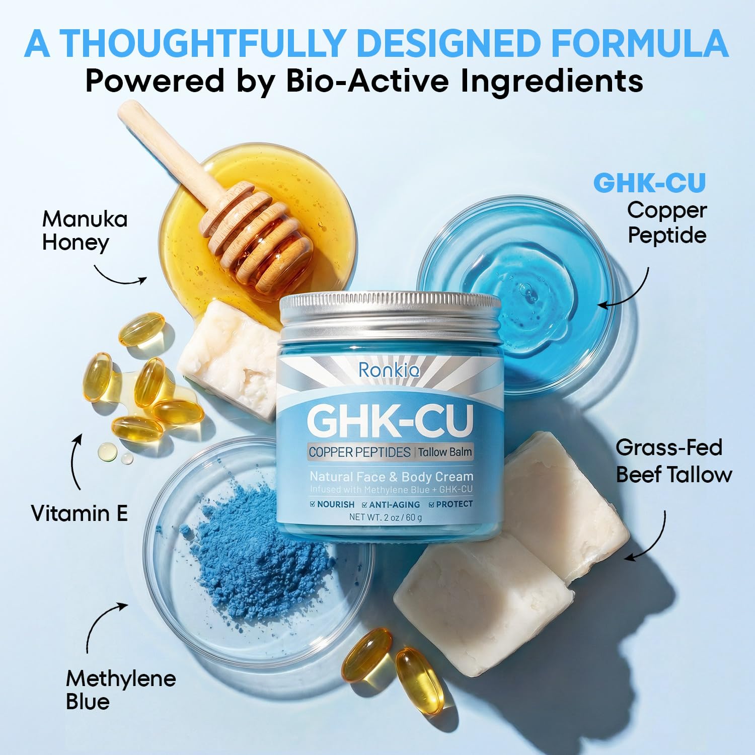RONKIE night routine visualization shows silky texture for nightly hydration