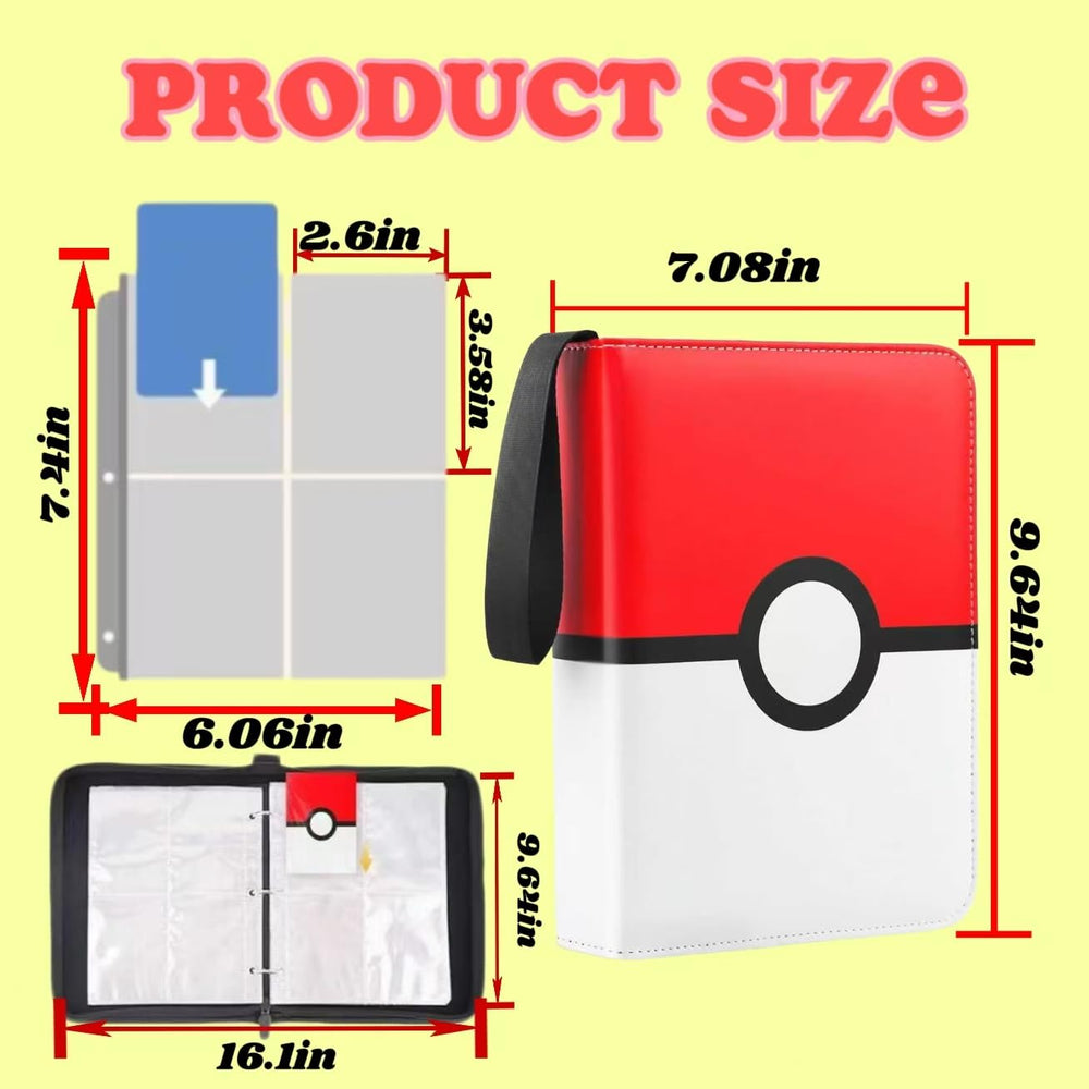RONSOOBA 4-pocket binder back view with secure zipper and organization
