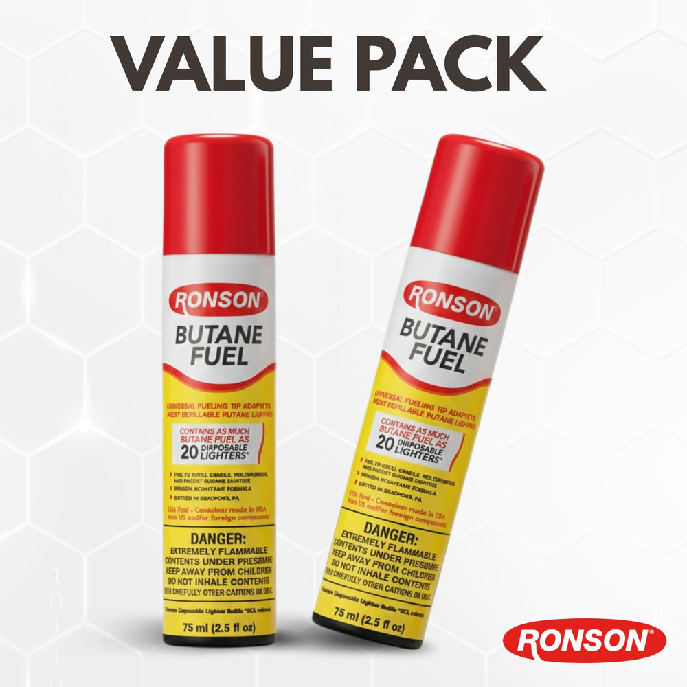 Ronson kitchen-torch refill enables precise, steady flame in cooking tasks.