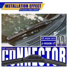 Rooppa 12-inch rear blade on Pathfinder for clear rear visibility
