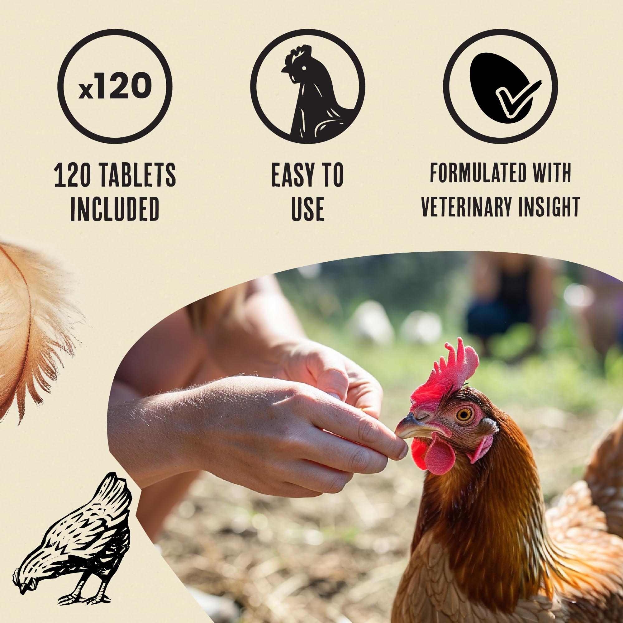Roosty's Naturals De-Wormer direct administration ready for simple dosing.