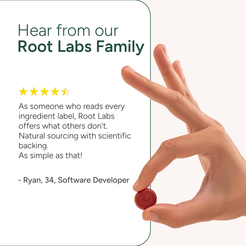 ROOT LABS Sea Moss Gummies vegan and non-GMO formulation