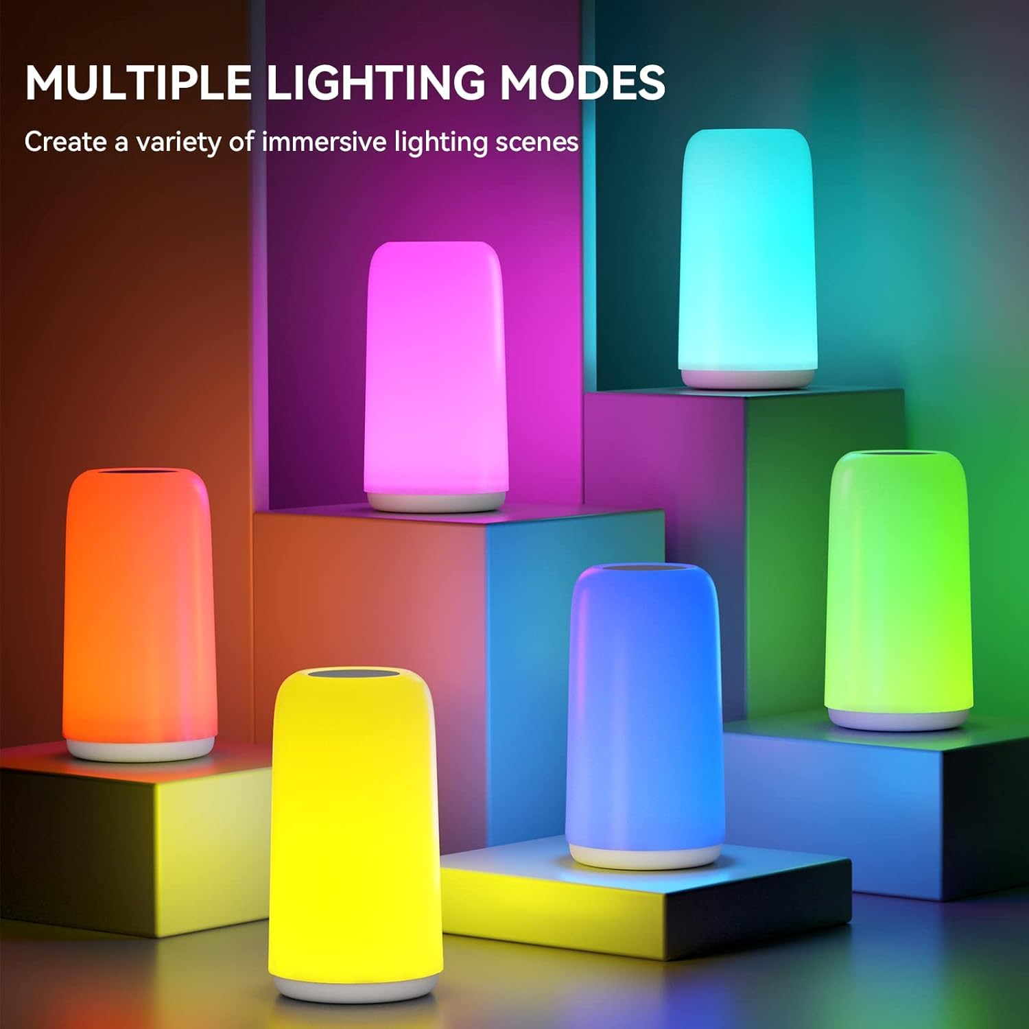 ROOTRO bedside lamp ideal for nursery, reading, or romantic ambiance.