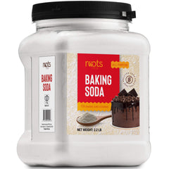 Roots Circle Baking Soda bulk container front view showing pure leavening for baking