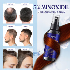 RootStim detailed application on dry hair demonstrates easy twice daily use