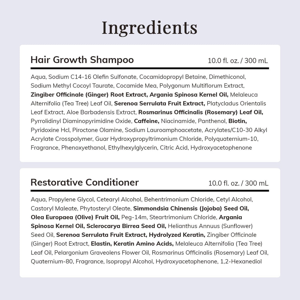Application shot of RootStim products illustrating a simple hair care routine.