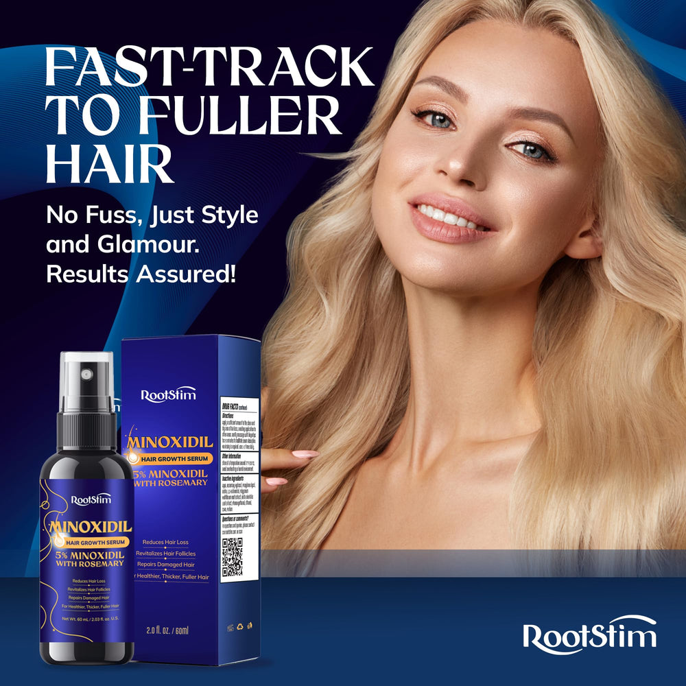 RootStim infographic style image illustrating gradual thickening potential
