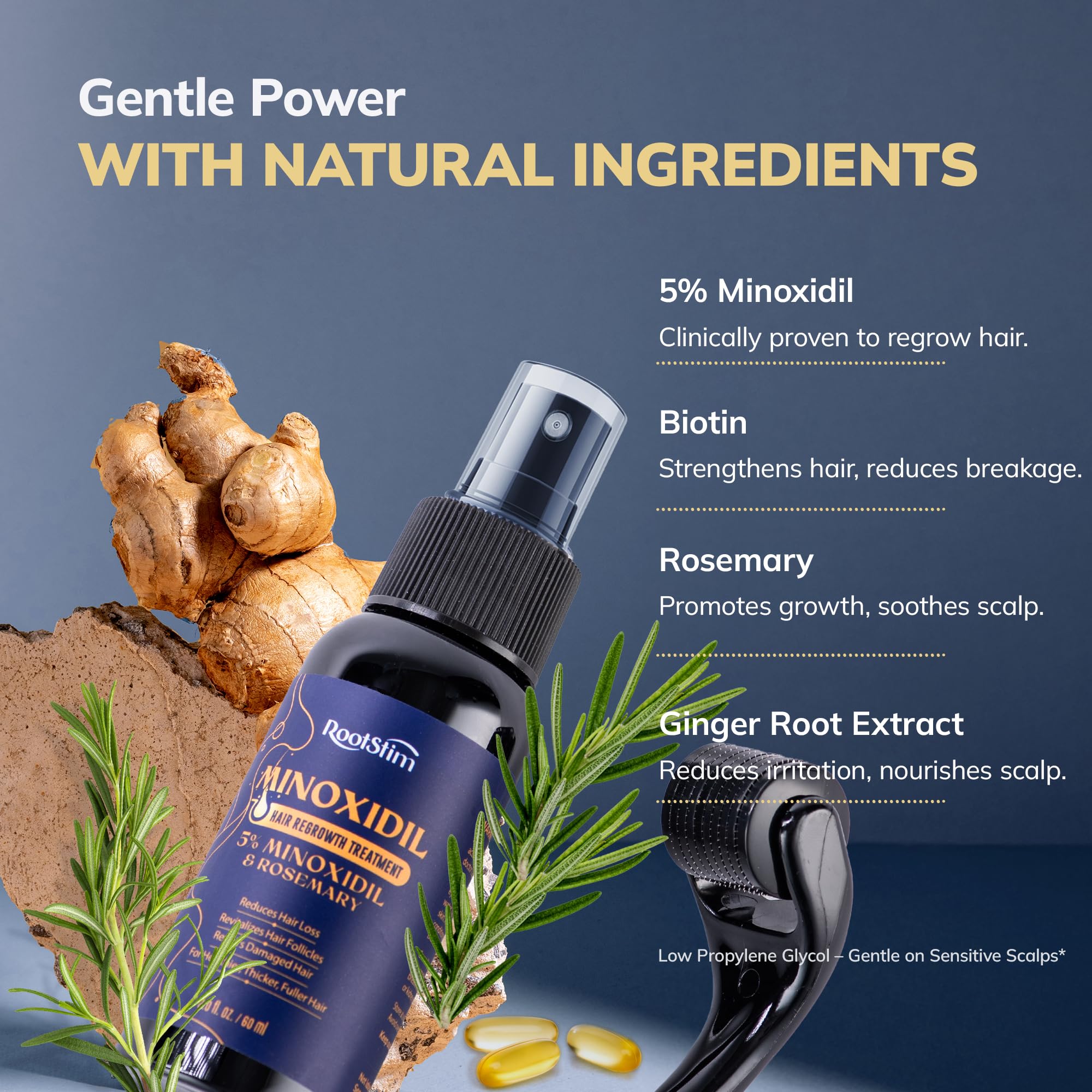 RootStim Minoxidil kit for both men and women for daily use