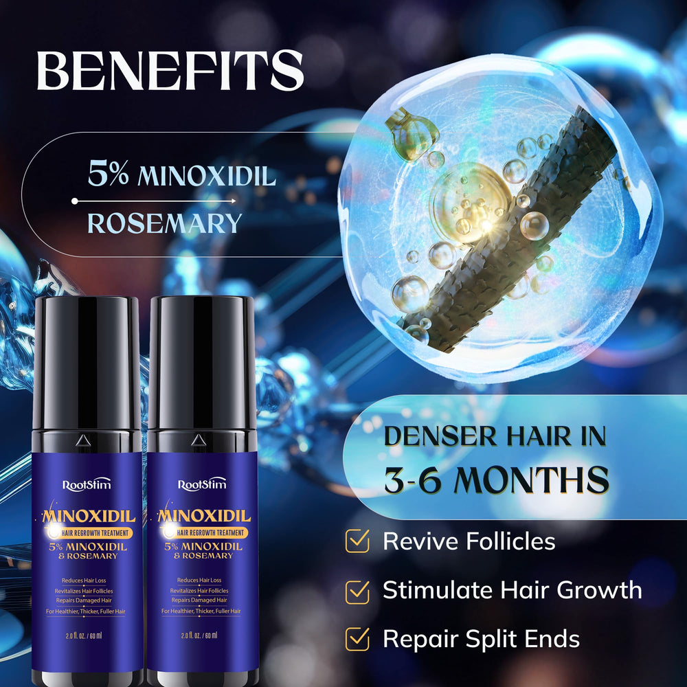 RootStim rosemary-infused formula with rosemary notes for revitalizing hair health
