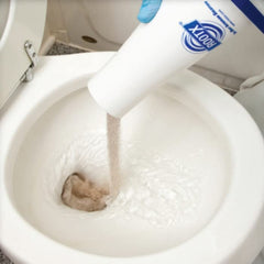 RootX easy-apply foam ready to coat pipe roots.