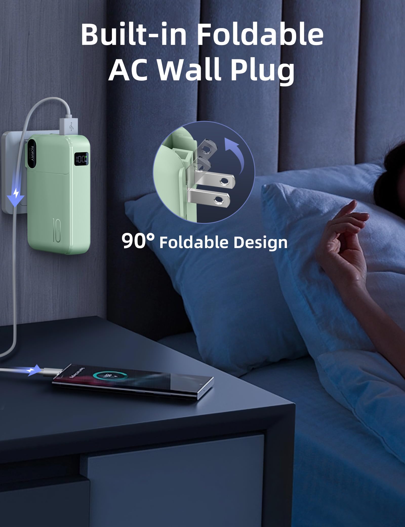RORRY pocket-sized charger blends compact form with practical usability.