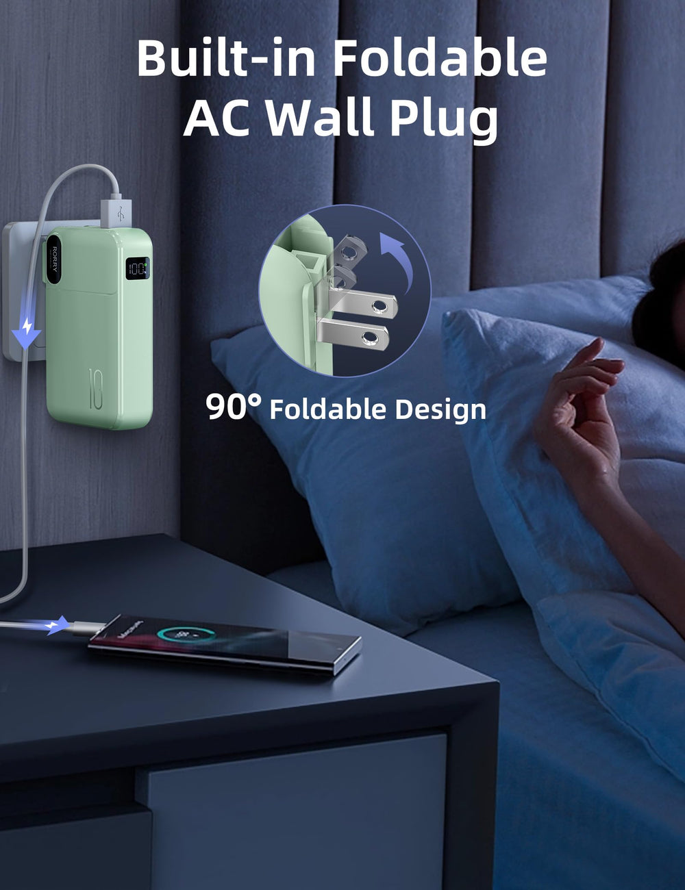 RORRY pocket-sized charger blends compact form with practical usability.