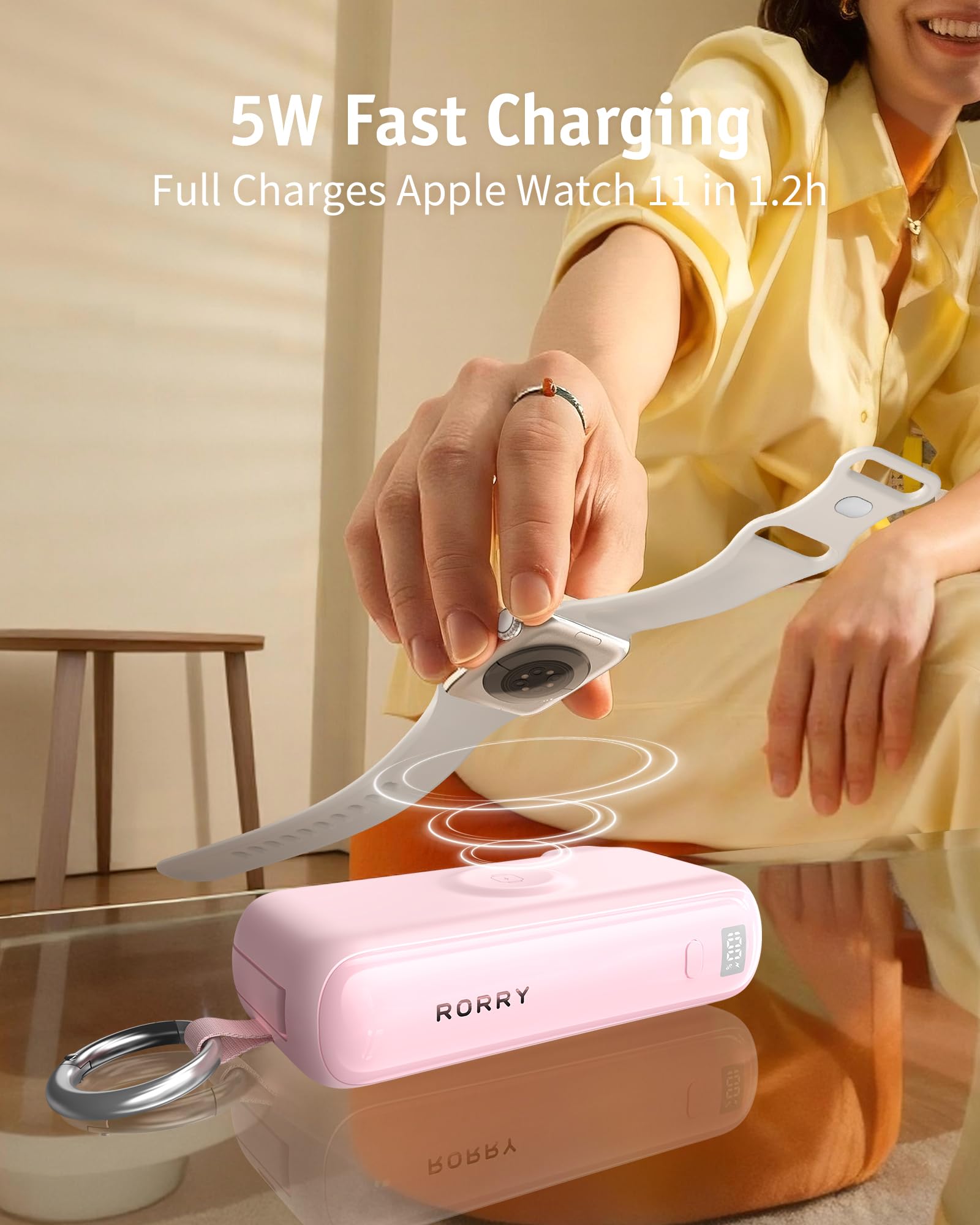 RORRY Flow compact travel size fits easily in a pocket or purse.