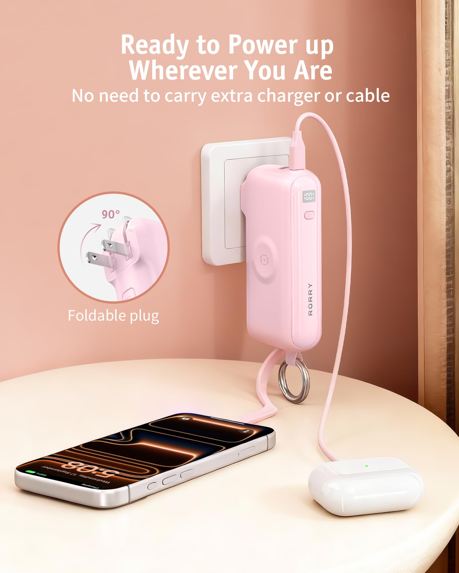 RORRY Flow LoopLink strap attachment for hands-free carrying.