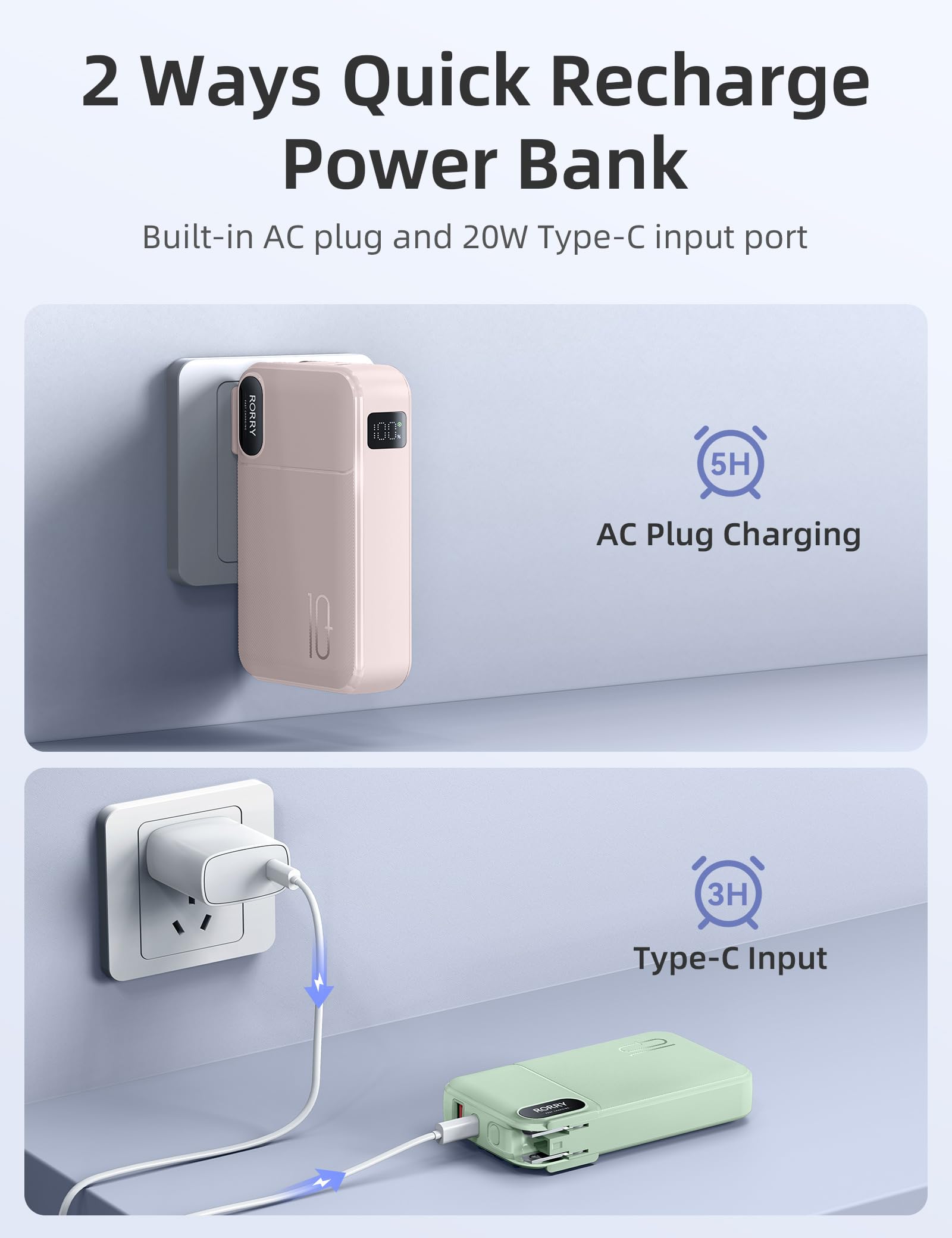 RORRY wide compatibility covers iPhone, Android, tablets, and more.