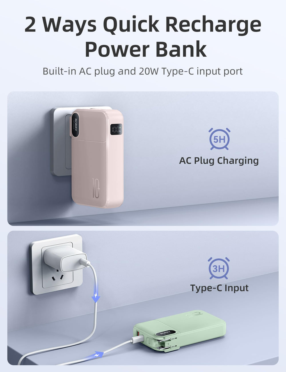 RORRY wide compatibility covers iPhone, Android, tablets, and more.
