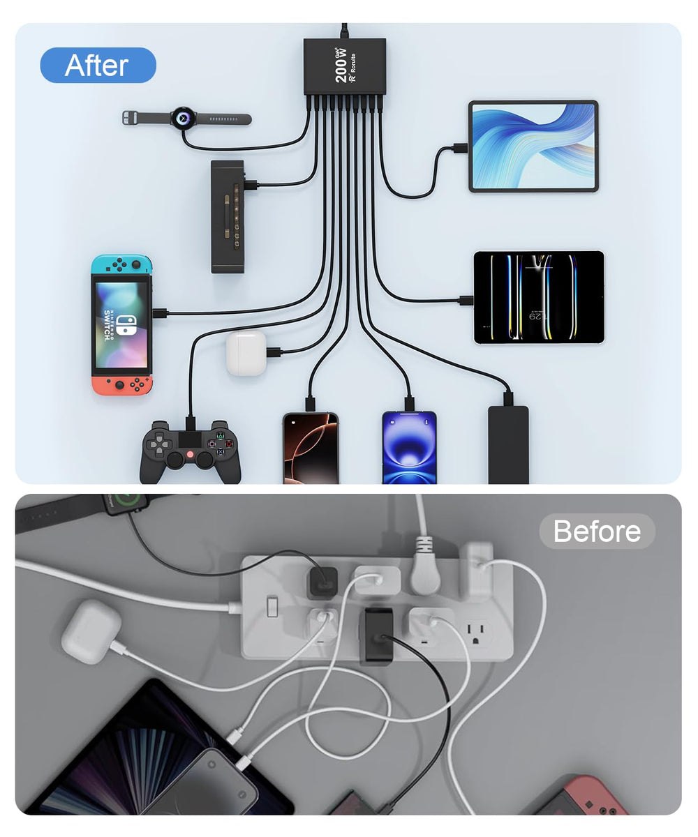 Roruite long USB-C cables for longer reach during charging