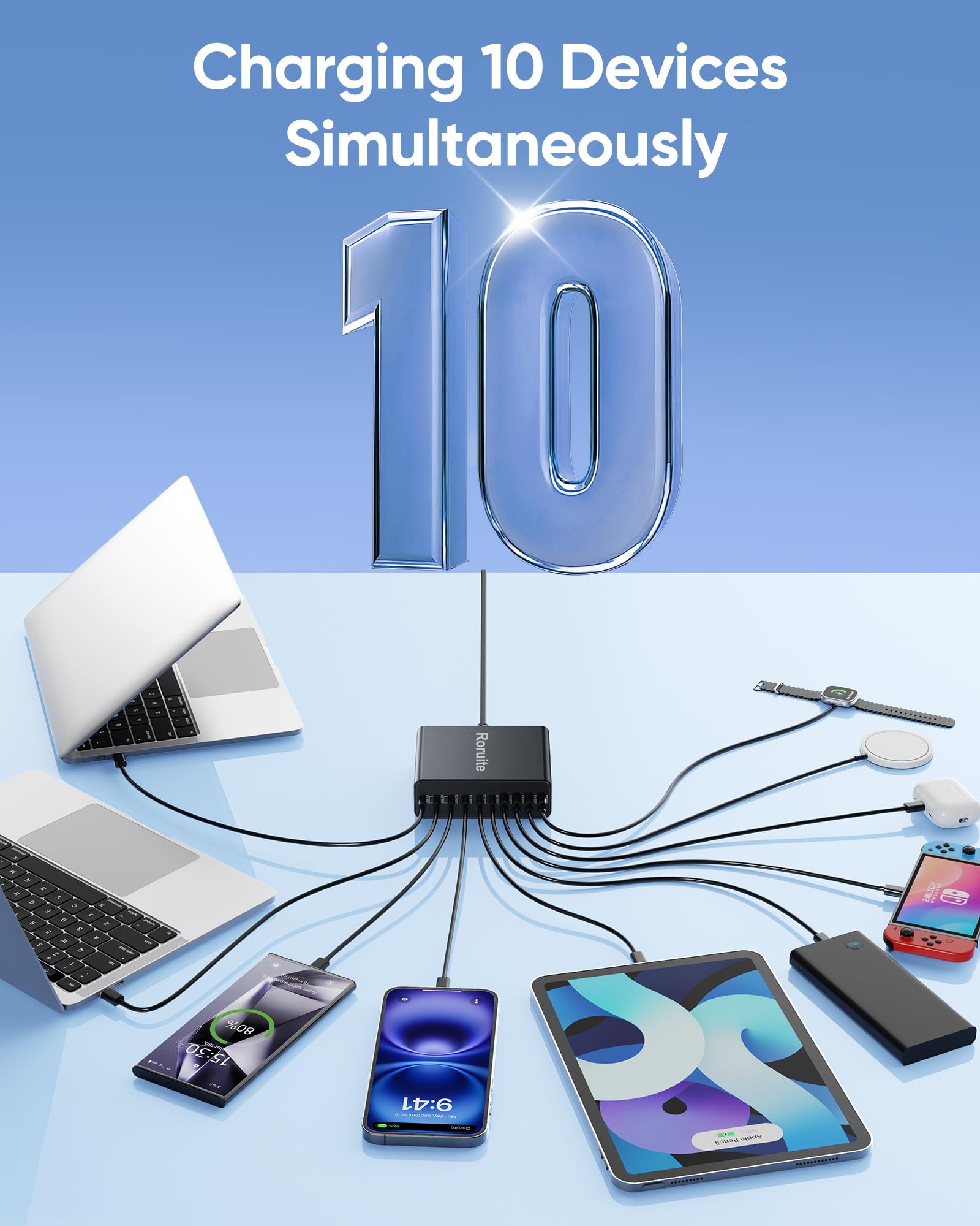 Roruite universal compatibility supports PD3.1 and QC3.0 for many devices
