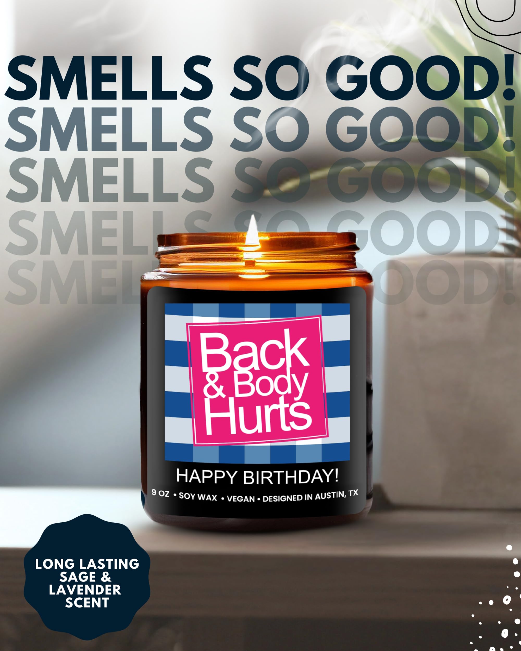 Rosa Vila Austin-designed birthday candle label reflecting thoughtful hometown craft