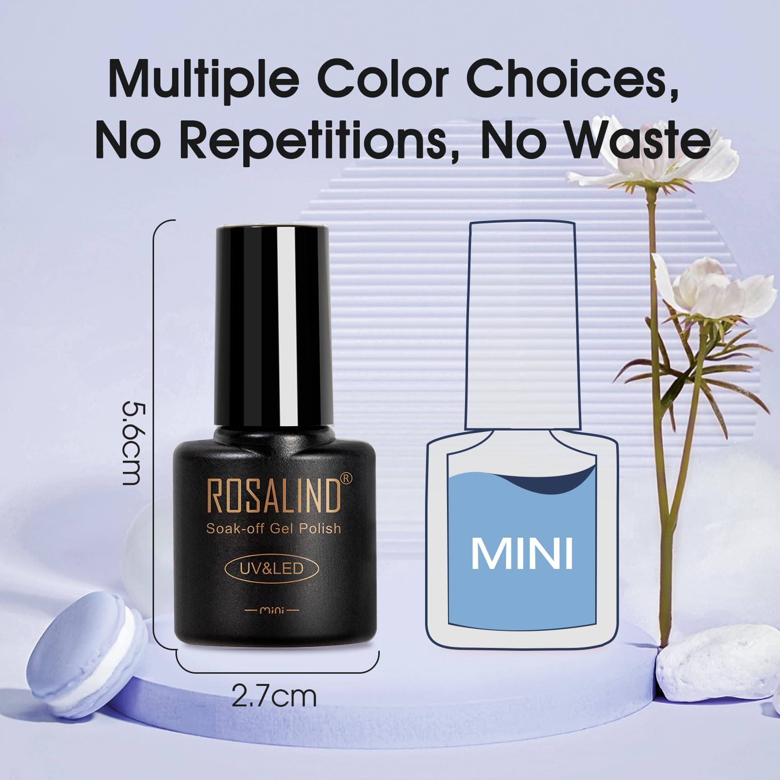 ROSALIND travel-friendly kit fits easily in handbags.