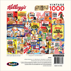 RoseArt Kellogg's Cereal Favorites interlocking pieces with a satisfying snap