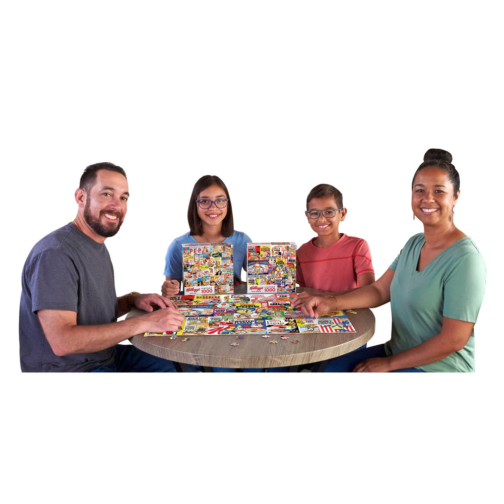 RoseArt Kellogg's Cereal Favorites bonus poster included inside the box