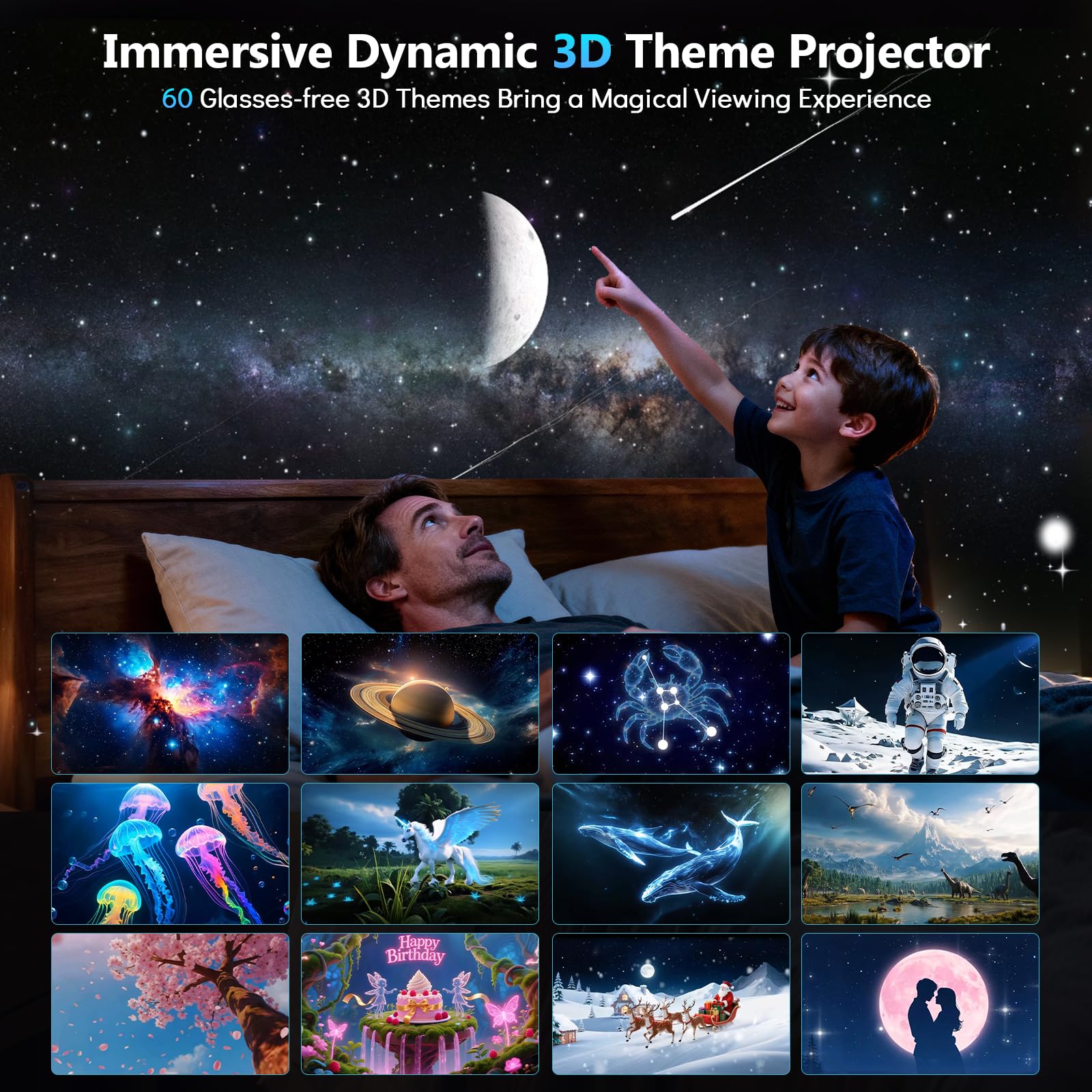 Rossetta 3D Projector ocean theme projecting dynamic waves