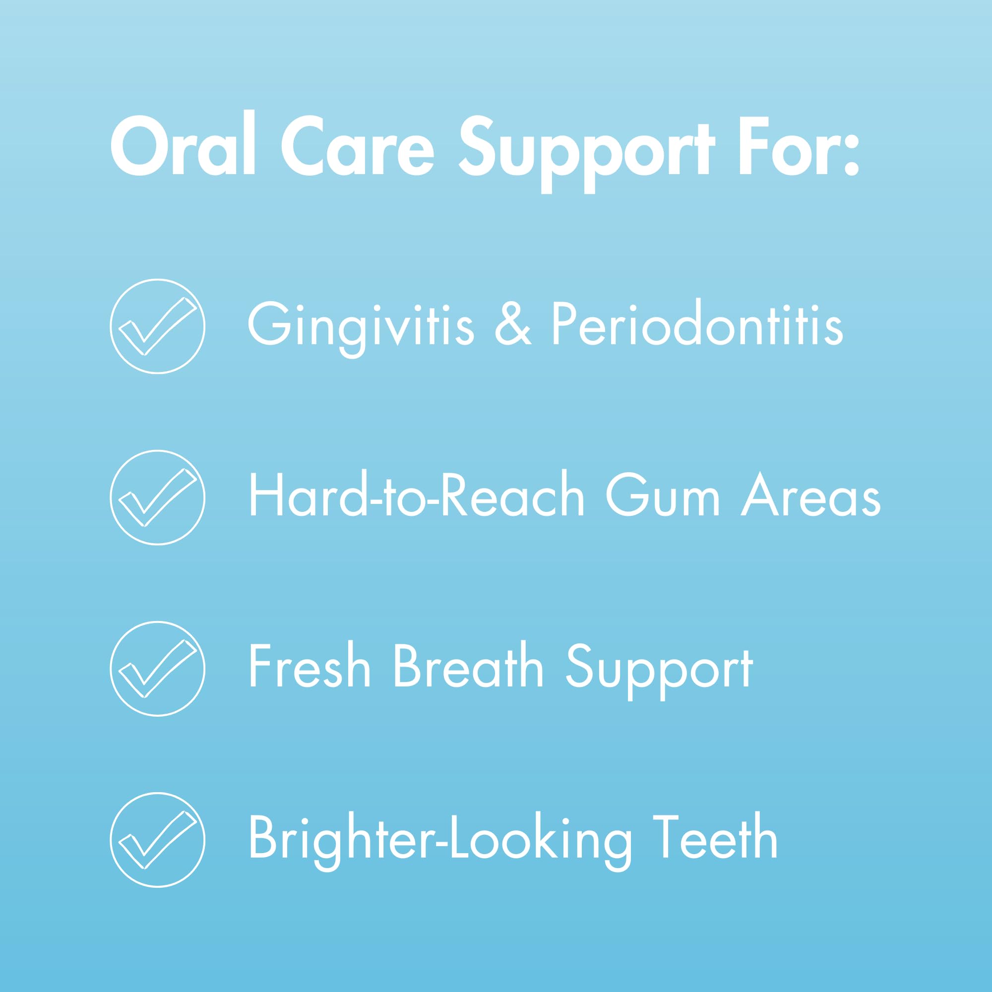 Mint flavored Perio Restore Gel provides refreshing breath during treatment.