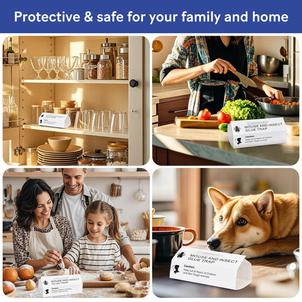 ROTIAH foldable glue board traps in tight spaces.
