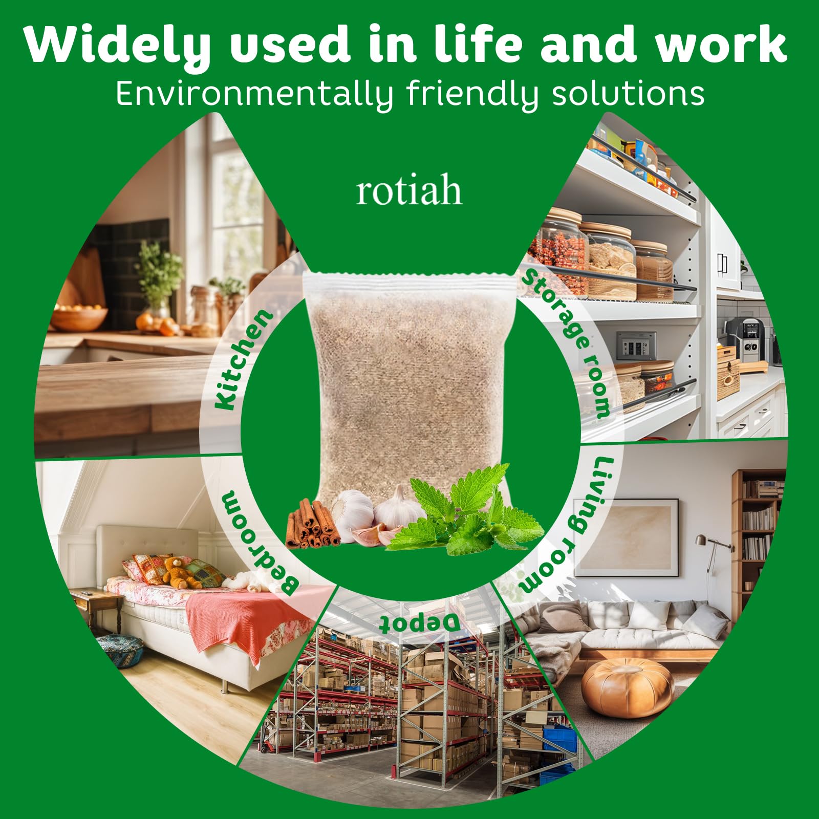 ROTIAH Pest Repellent Pouches outdoor use keeps sheds and boats pest free with a pleasant scent.