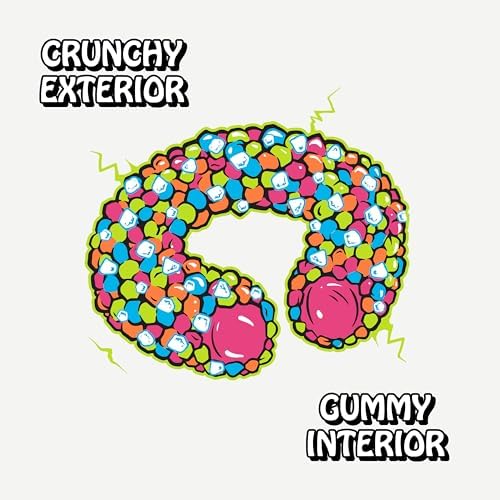 Rotten Sour Gummy Cruncheez gluten-free badge on packaging signals safety for certain diets