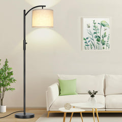 ROTTOGOON dimmable arc floor lamp with adjustable brightness for versatile living spaces.
