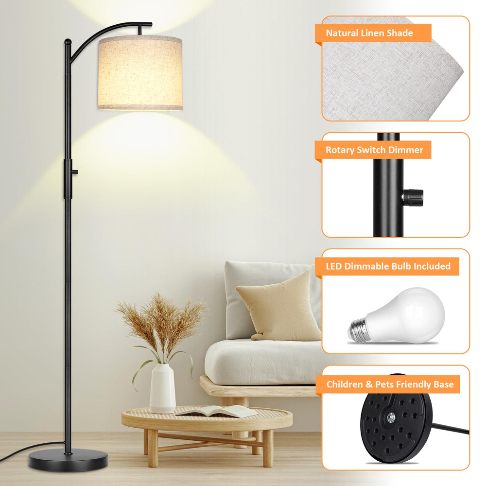 ROTTOGOON 5.9 ft cord offers flexible placement around furniture.