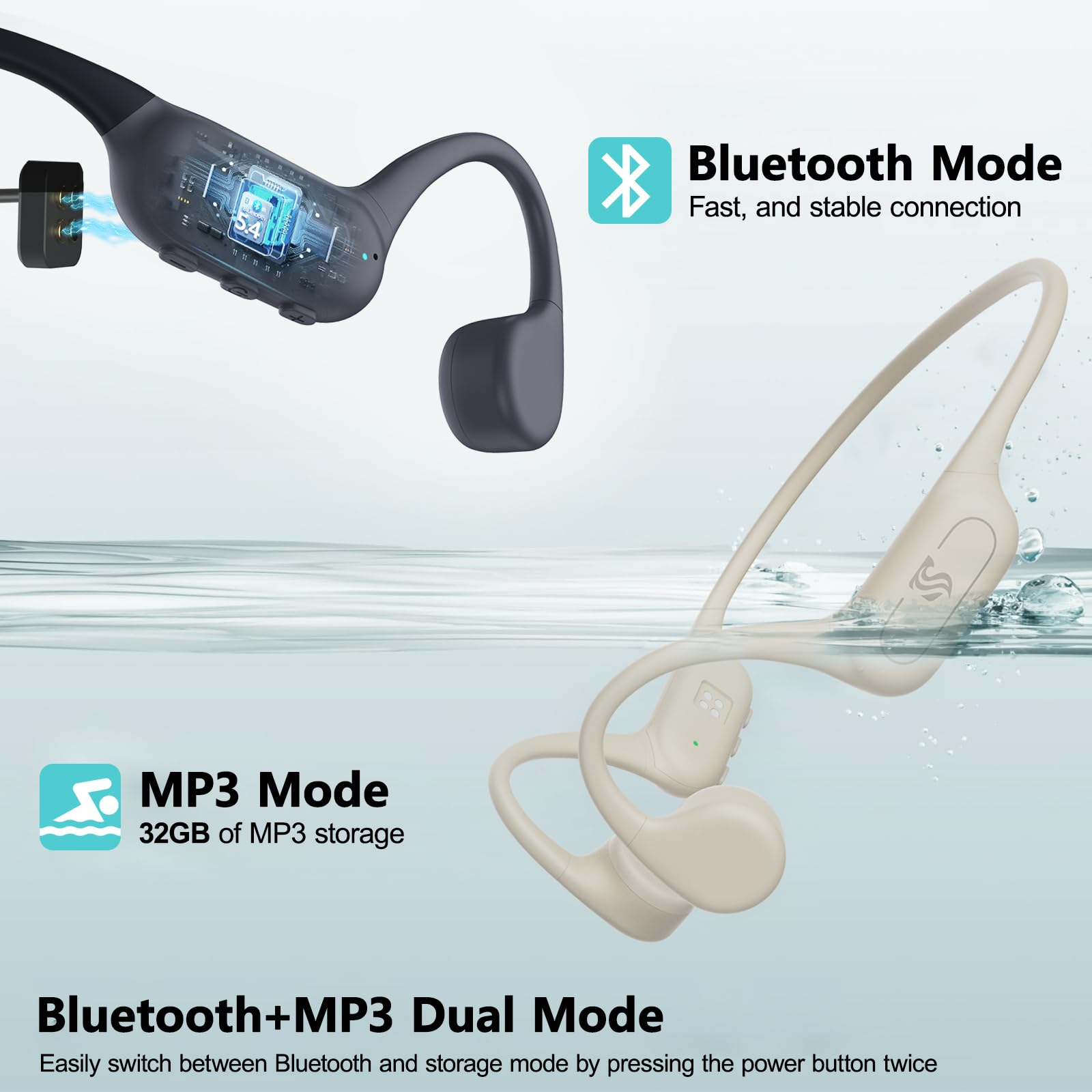 Roujune Bluetooth 5-4 stable connection across devices for gym use