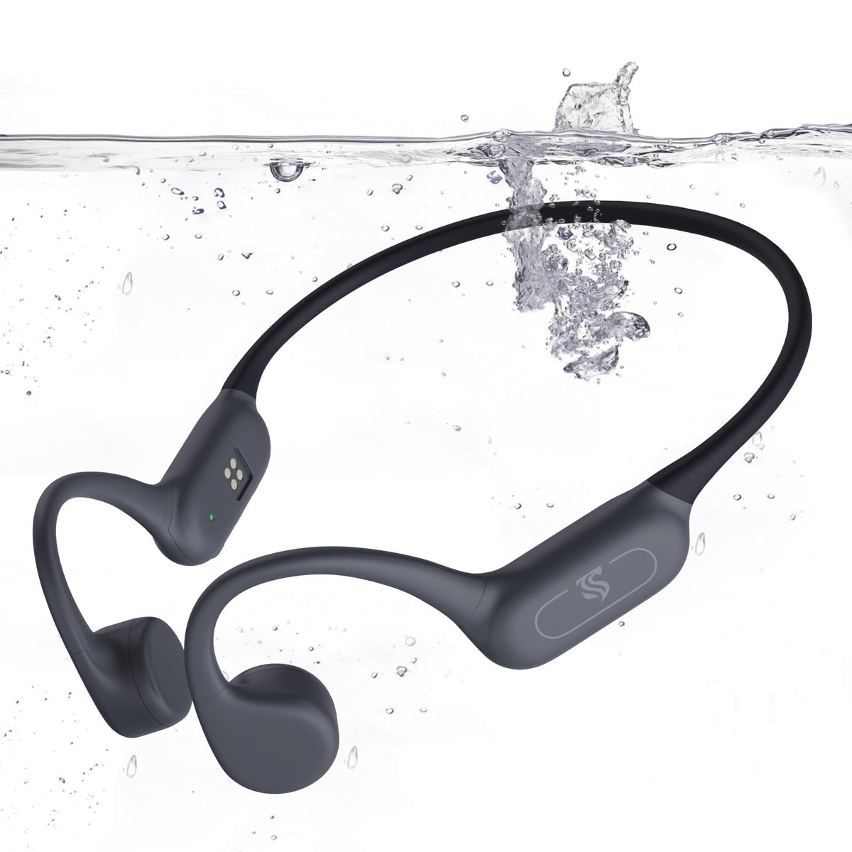 Roujune bone conduction headphones swimming — open-ear listening for water activities