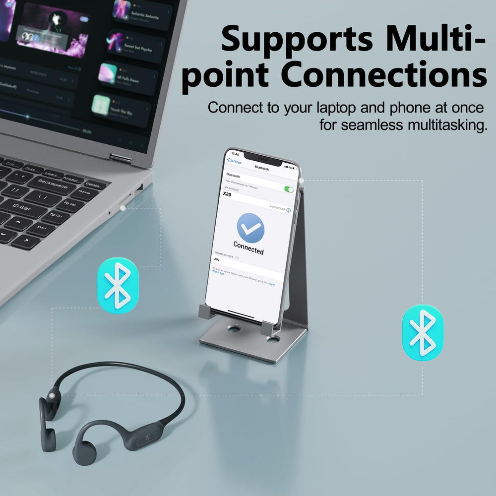 Roujune flexible titanium neckband enhances wearability during activities
